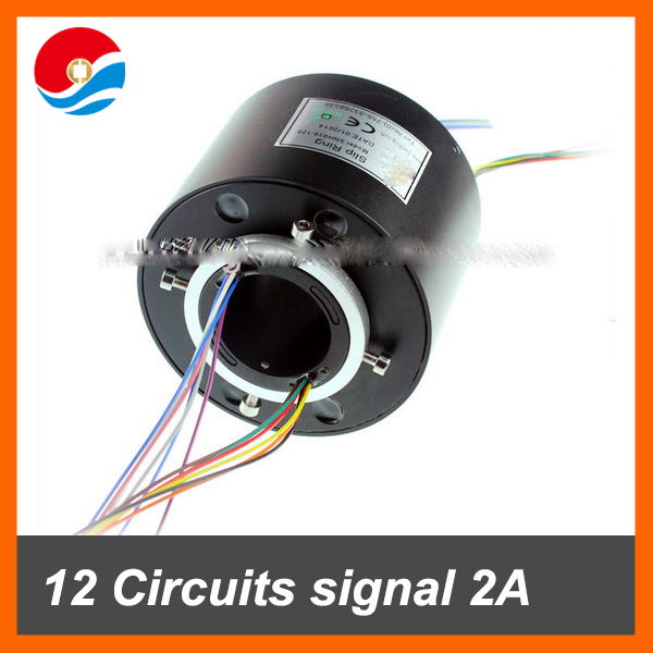 12电路/线信号与钻孔直径1.5”(38.1毫米)通过滑环