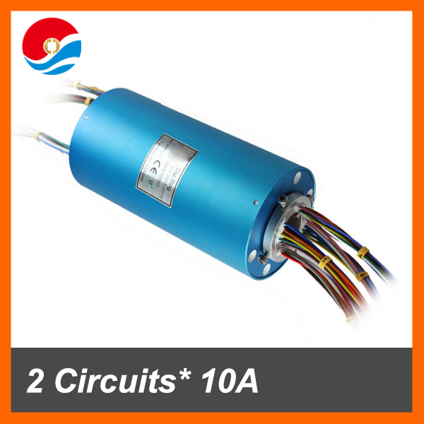 Electrical slip ring assembly 24 circuits 10A+12 circuits signal of hole size 12.7mm