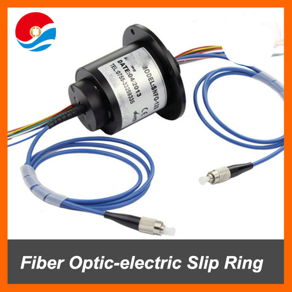 Fiber Optic-electric Slip Ring 1-125 electric circuits rotary joint slip ring