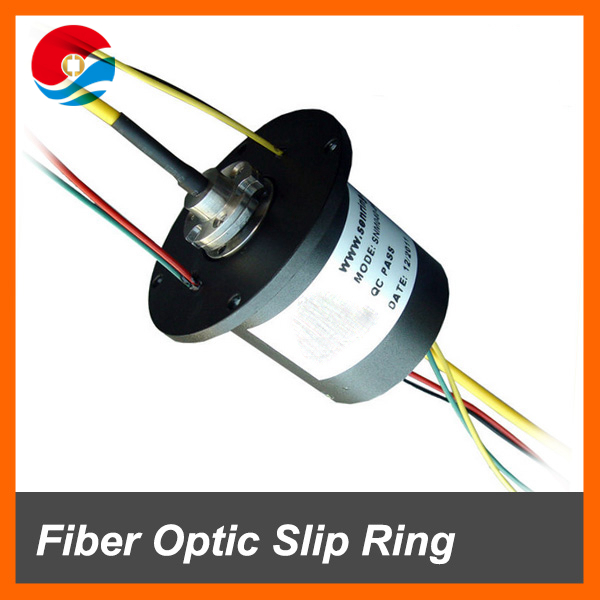 4wires electric circuits rotary joint Fiber Optic-electric Slip Ring