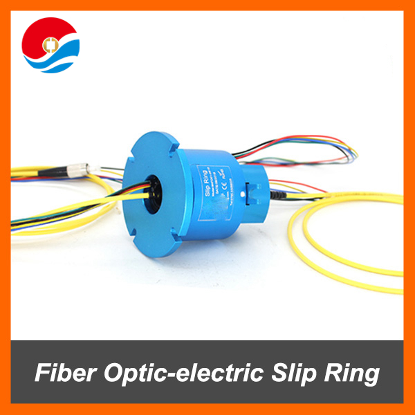 Fiber Optic-electric Slip Ring / Rotary joint with 1 channel fiber optic+4 circuits 10A