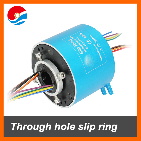 Through hole slip ring 8 wires each signal 2A with bore size 12.7mm
