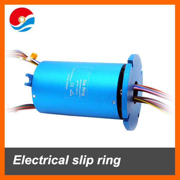 Electrical slip ring 24 wires 5A with hole size 12.7mm flange