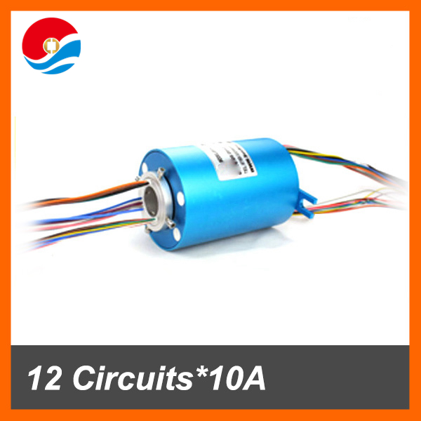 Conductive through hole Slip Ring 12 circuits 10A of bore size 38.1mm