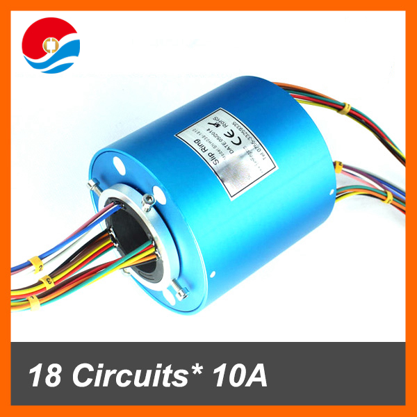 Senring manufacturer slip ring connector 18 circuits/wires of through bore size 38.1mm (1.5'')