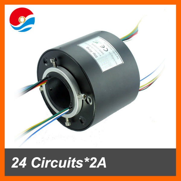 Slip ring assembly 38.1mm with 24 wires contact signal 2A /through bore slip ring