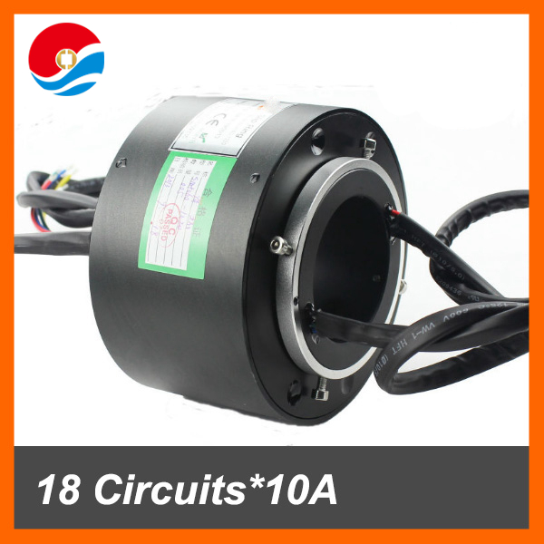 Conductive connector SNH060/ 60mm hole size 18 circuits 10A of through bore slip ring